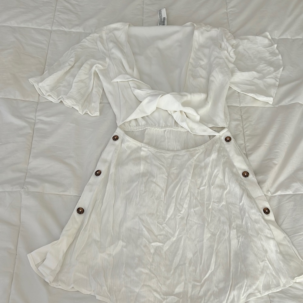 White bikini cover up